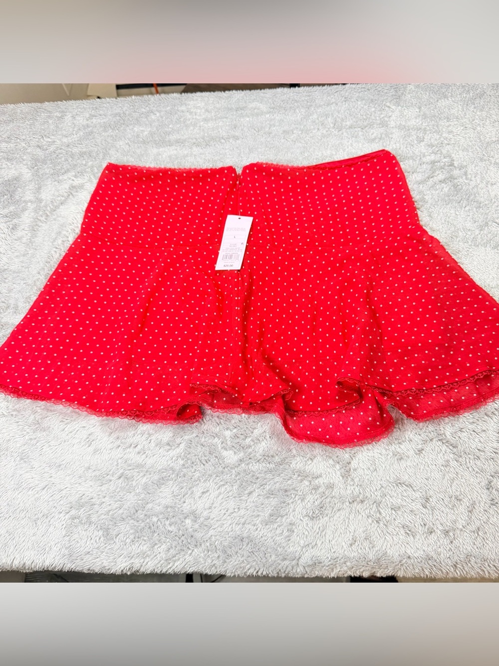 wild fable Red Polka Dot Ruffle Skort